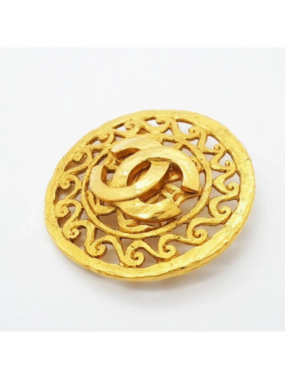 Chanel Vintage CC Logo Brooch